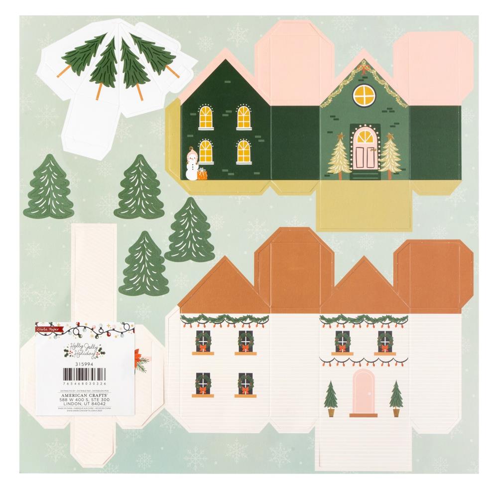 Crate Paper - Holly Jolly Holiday papír karácsonyi falu - 3. kép