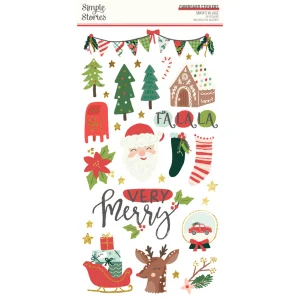 Simple Stories Simple chipboard matricák - Santa's Village