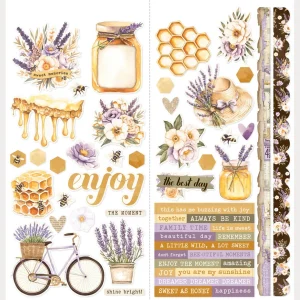 Simples Stories 6"x12" matricaív - Simple Vintage Lavender Fields