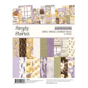 Simples Stories 6"x8" papírkészlet - Simple Vintage Lavender Fields