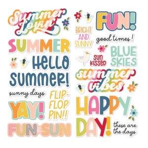Simple Stories 3D habmatrica ív – Summer Lovin'