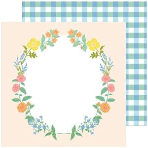 Pinkfresh Studio Flower Market 12"x12" scrapbook papír - Picnic