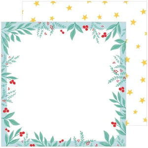 Pinkfresh Studio Happy Holidays 12"x12" scrapbook papír - Fa La La