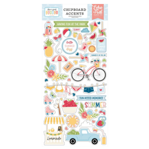 Echo Park Paper 6″X13″ chipboard matrica ív – Have A Great Summer