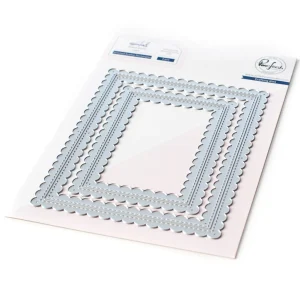 Pinkfresh Studio vágókés készlet - stitched scalloped rectangles