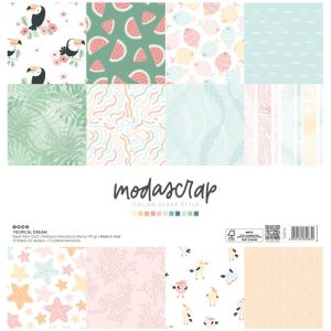 ModaScrap – Tropical Dreams 12"x12" scrapbook papírkészlet