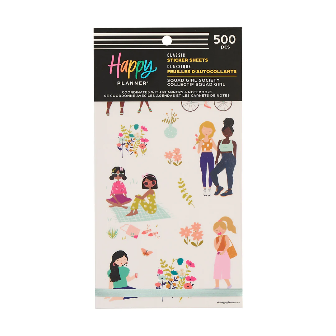 Happy Planner kiegészítő matricacsomag – Squad Girls Society
