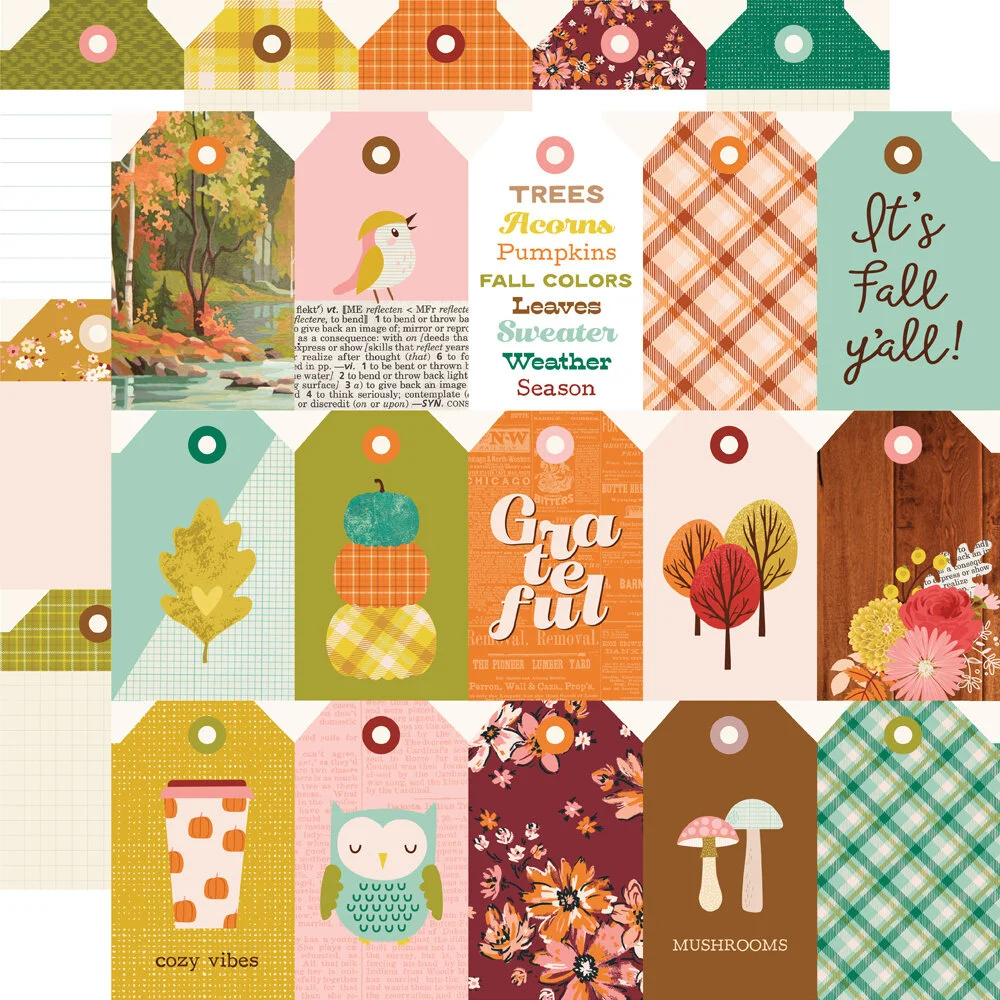 Simple Stories Pumpkins & Plaid collection kit 12"×12" - 3. kép