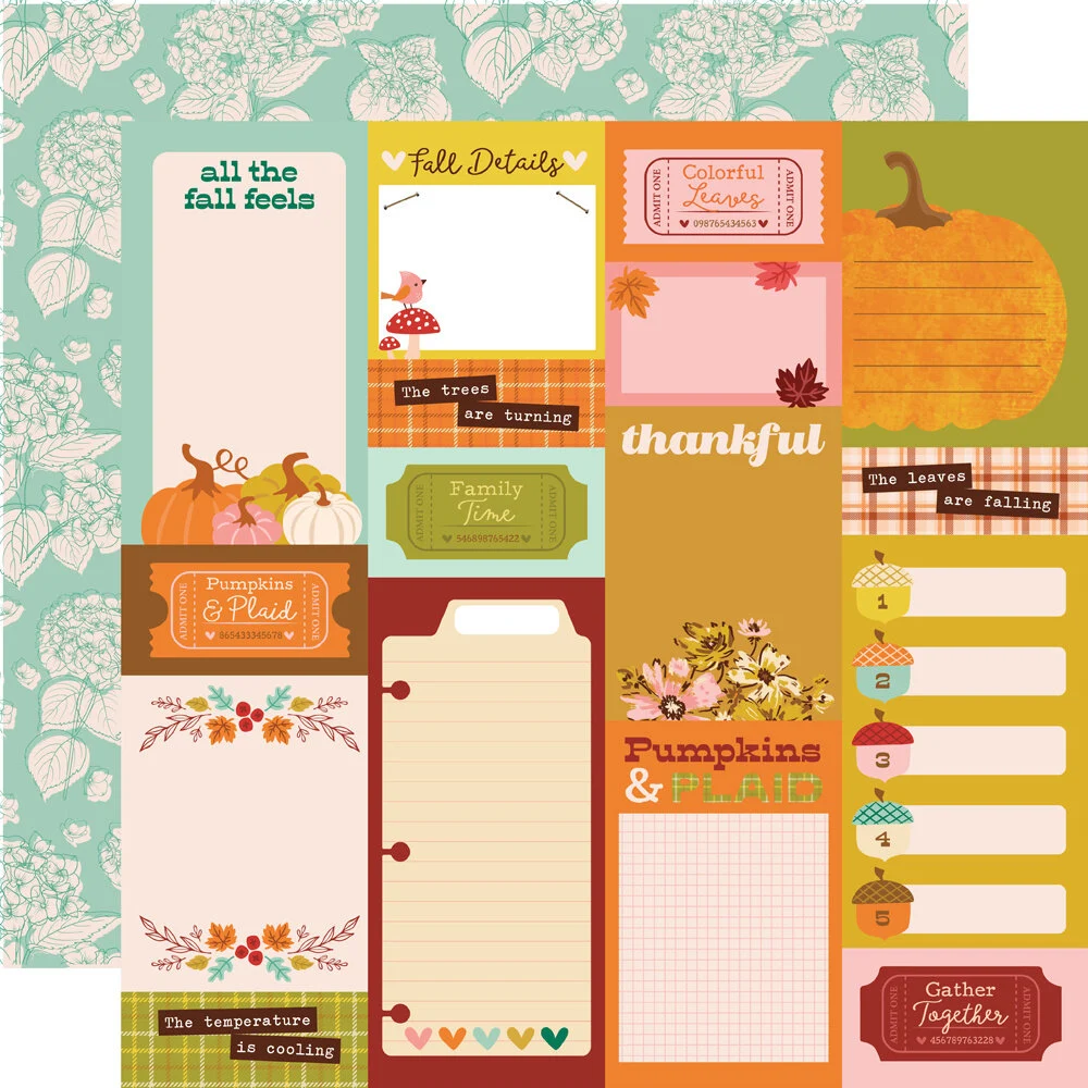 Simple Stories Pumpkins & Plaid collection kit 12"×12" - 4. kép