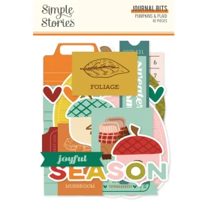 Simple Stories Pumpkins & Plaid Journal Bits & Pieces papírkivágatok
