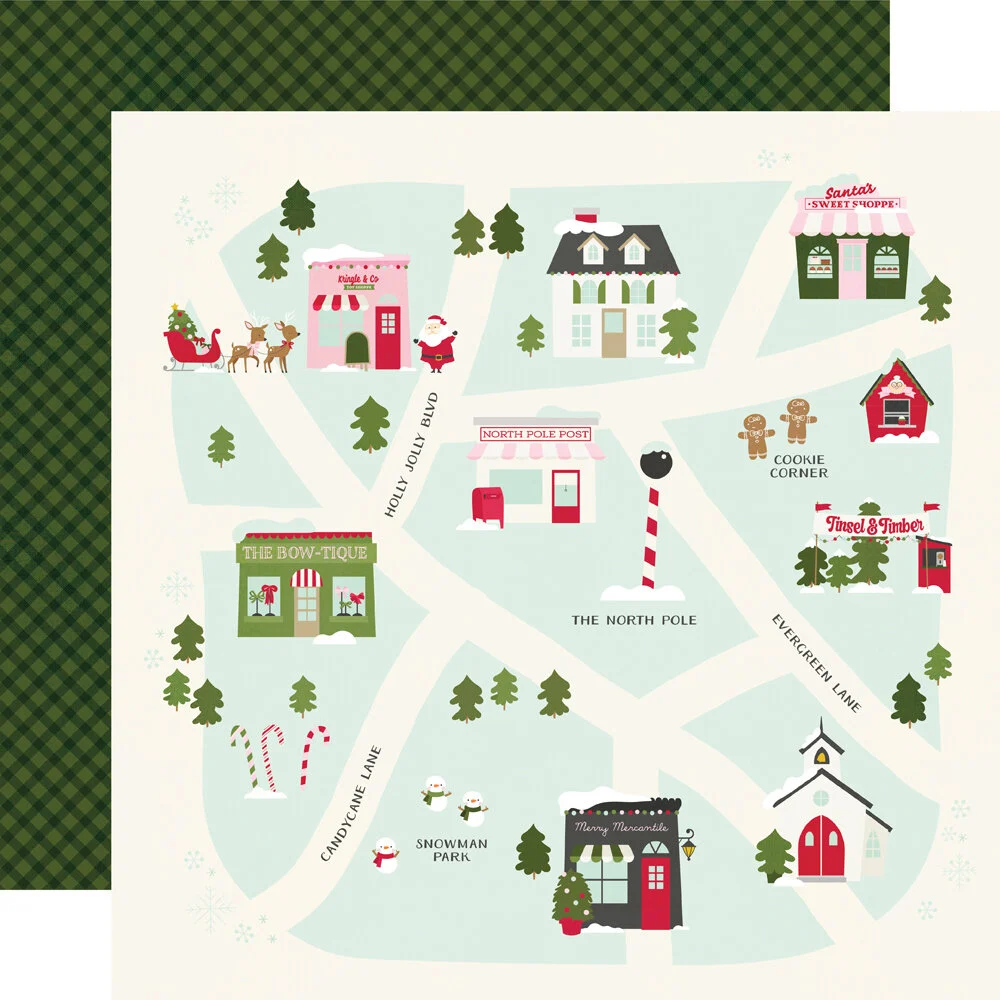 Simple Stories Kringle & Co. collection kit 12"×12" - 3. kép