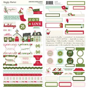 Simple Stories Kringle & Co. chipboard matricák