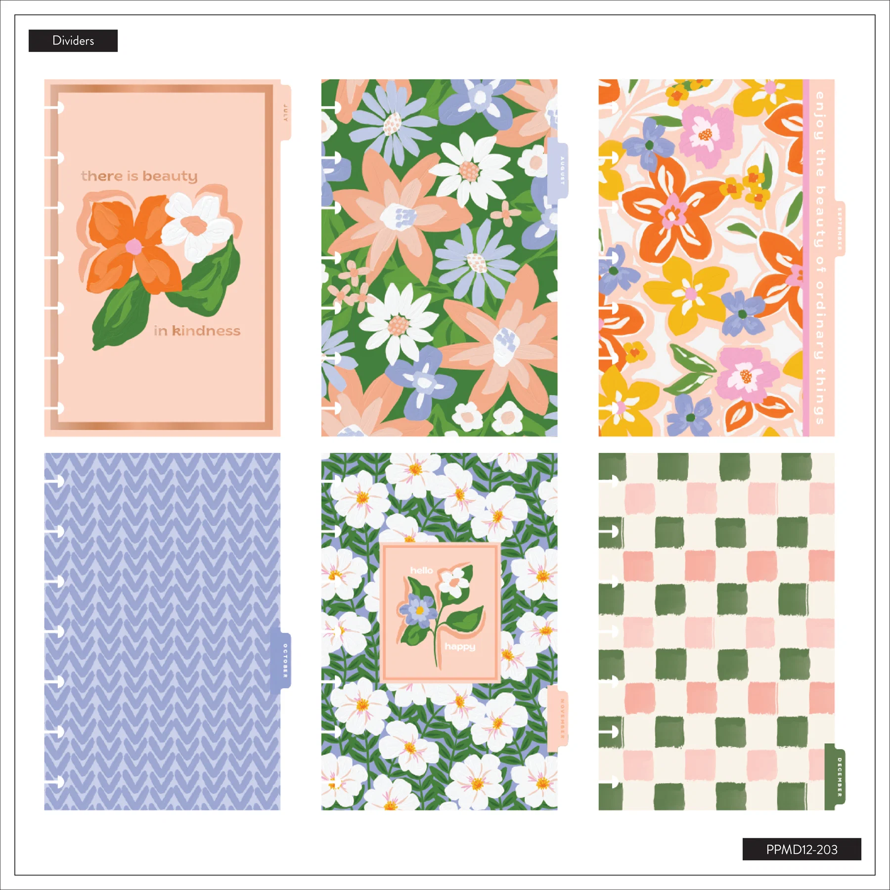 Happy Planner Mini Blossom Bright 2026–2027 dátumozott határidőnapló - 4. kép