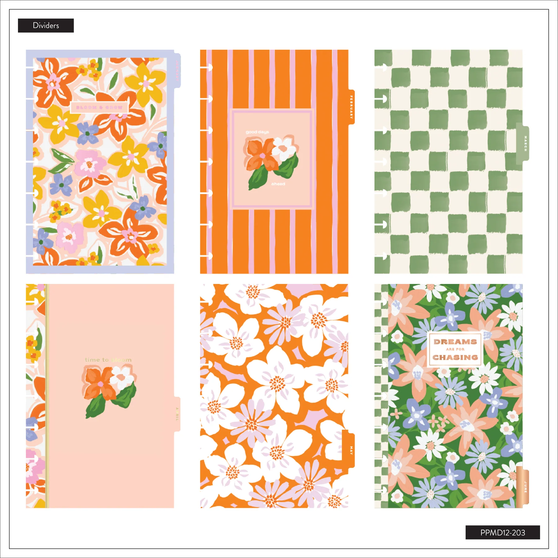 Happy Planner Mini Blossom Bright 2026–2027 dátumozott határidőnapló - 5. kép