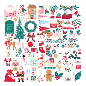 Spellbinders Dear Santa Die Cut Ephemera papírkivágatok
