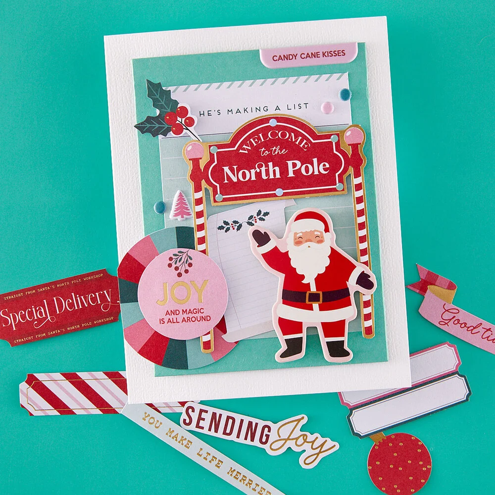 Spellbinders Dear Santa Die Cut Sentiments papírkivágatok - 3. kép