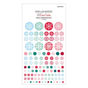 Spellbinders Dear Santa epoxy matricák