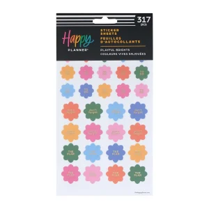 Happy Planner kiegészítő matricacsomag – Playful Brights Student