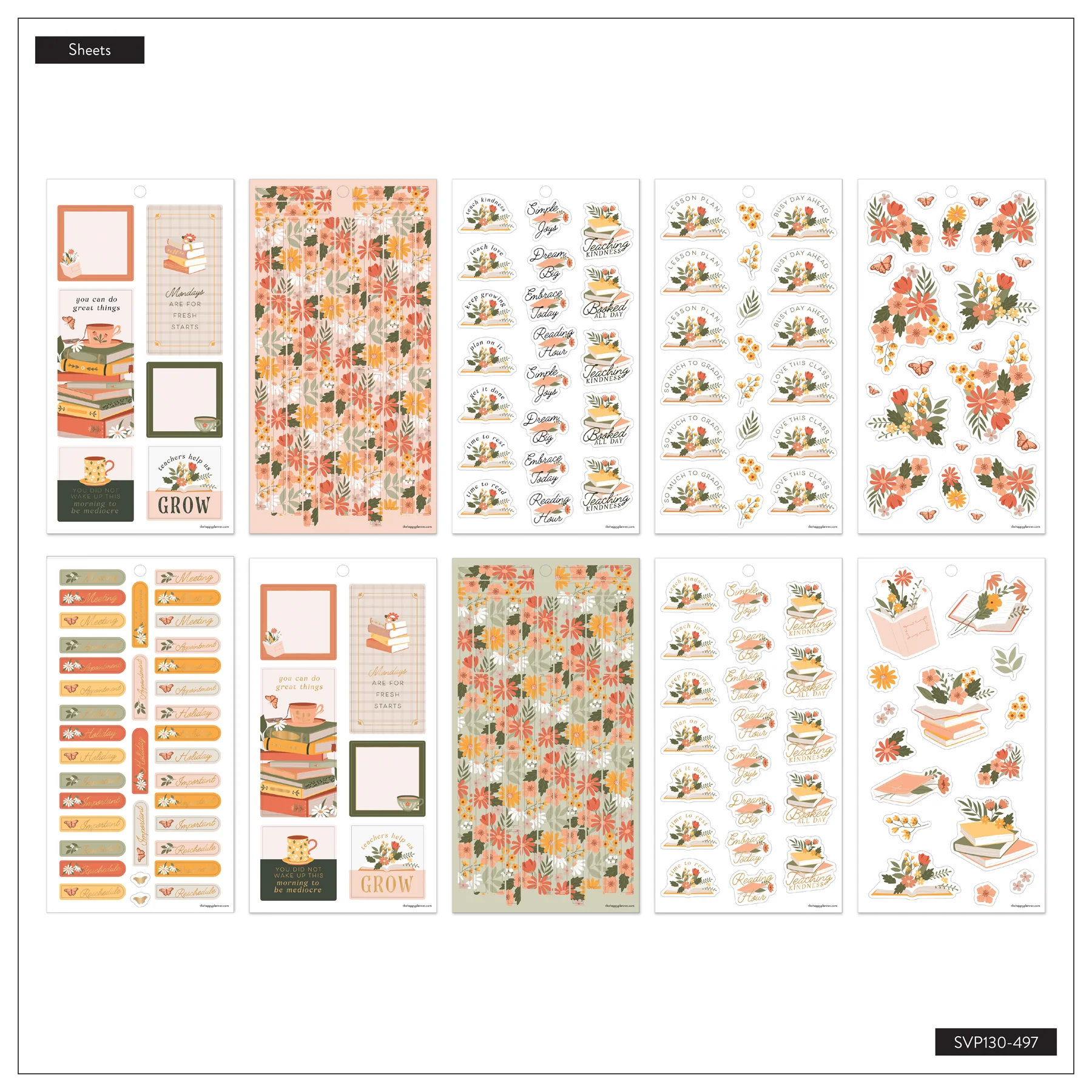 Happy Planner Reading Hour Teacher Big Value Pack matricacsomag - 3. kép