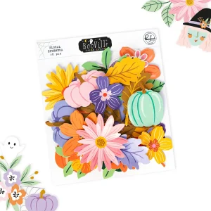 Pinkfresh Studio BooVille Floral Ephemera virágos papírkivágatok