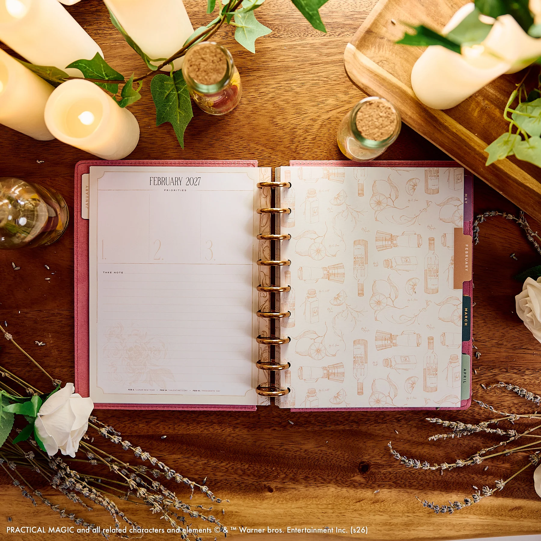 Happy Planner Classic Specialty 12 havi discbound tervező - Practical Magic - 5. kép