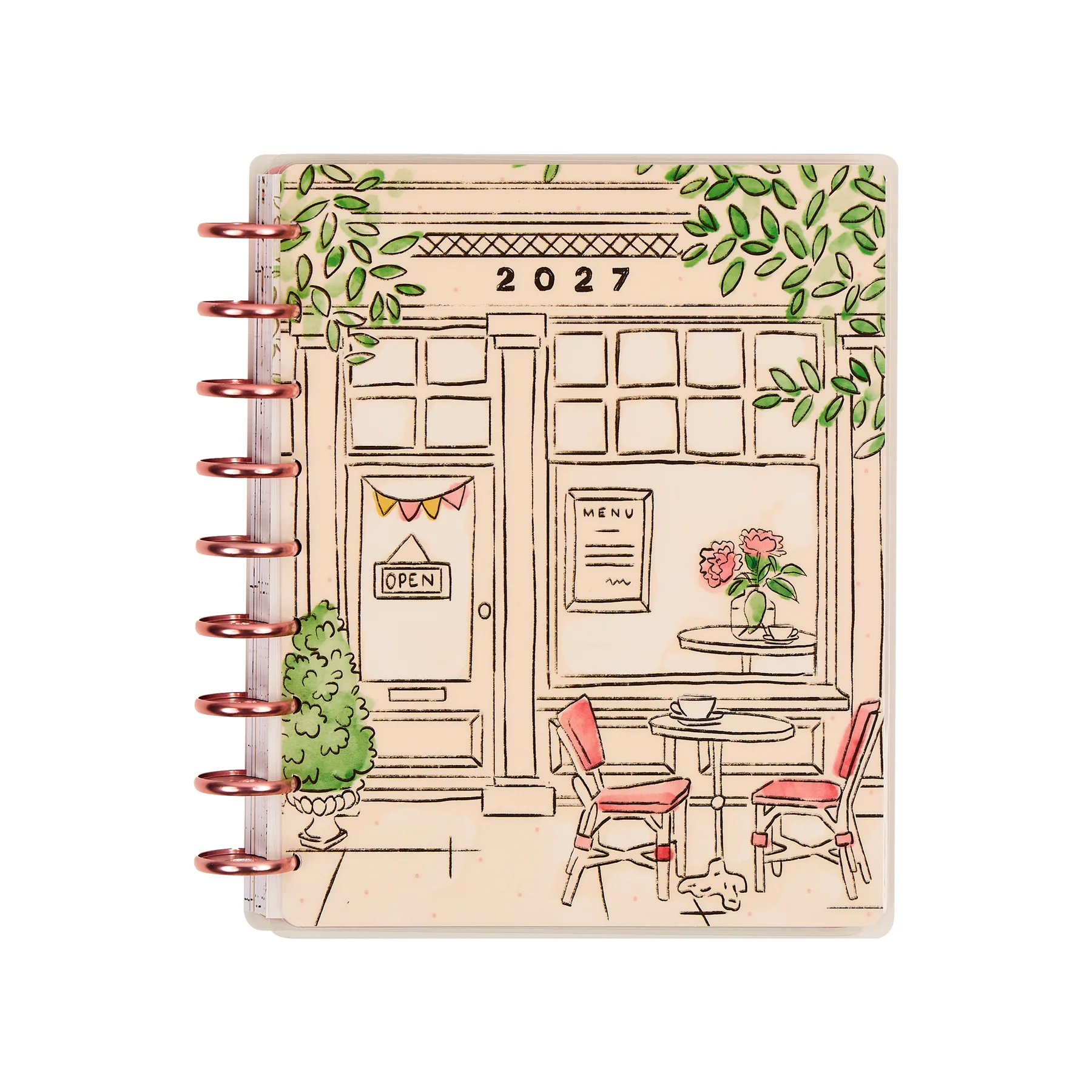 Happy Planner Classic Deluxe 12 havi discbound tervező - Seasonal Sidewalks