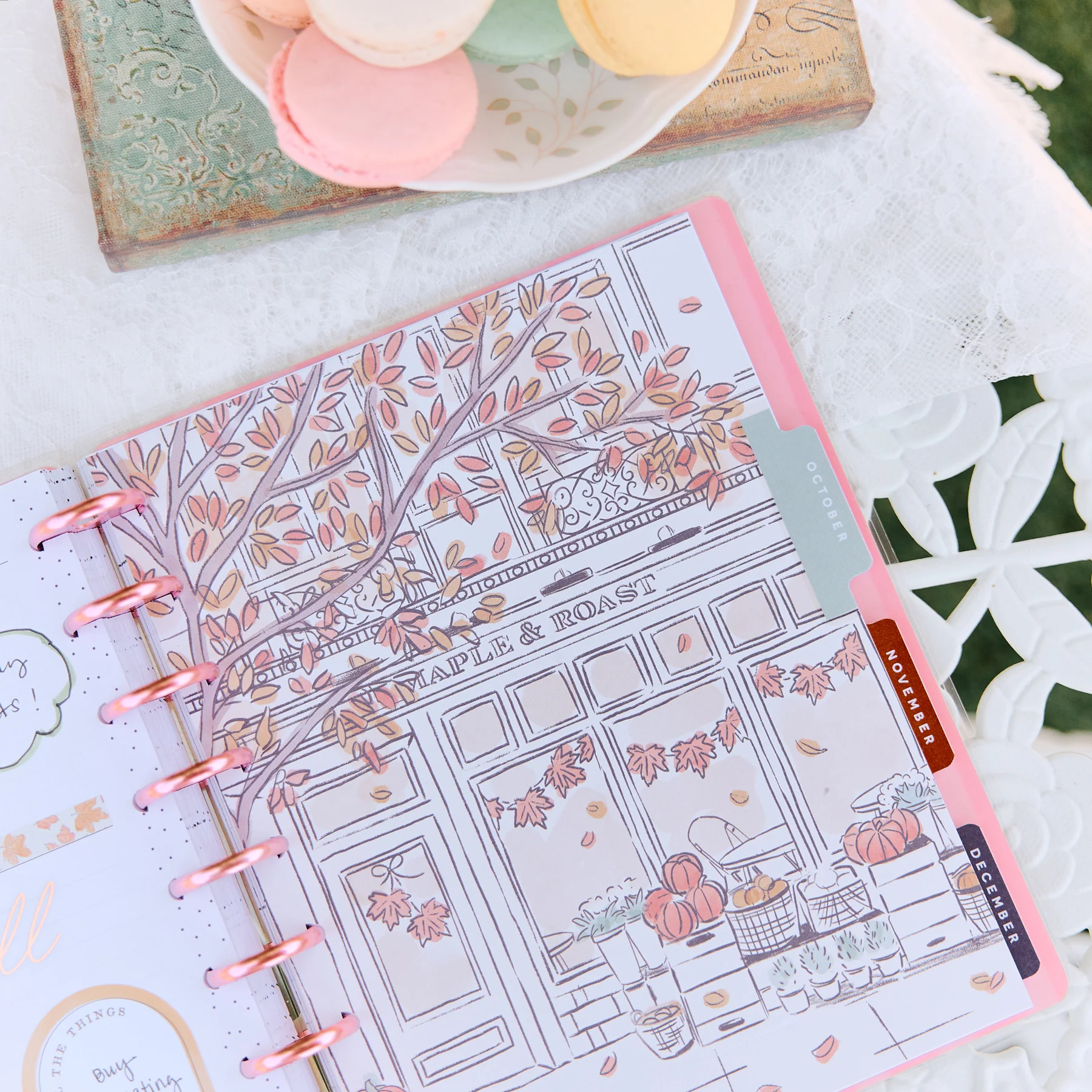 Happy Planner Classic Deluxe 12 havi discbound tervező - Seasonal Sidewalks - 3. kép
