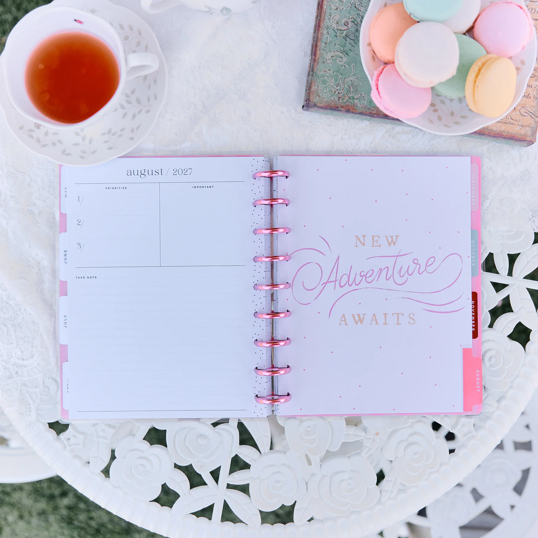 Happy Planner Classic Deluxe 12 havi discbound tervező - Seasonal Sidewalks - 5. kép