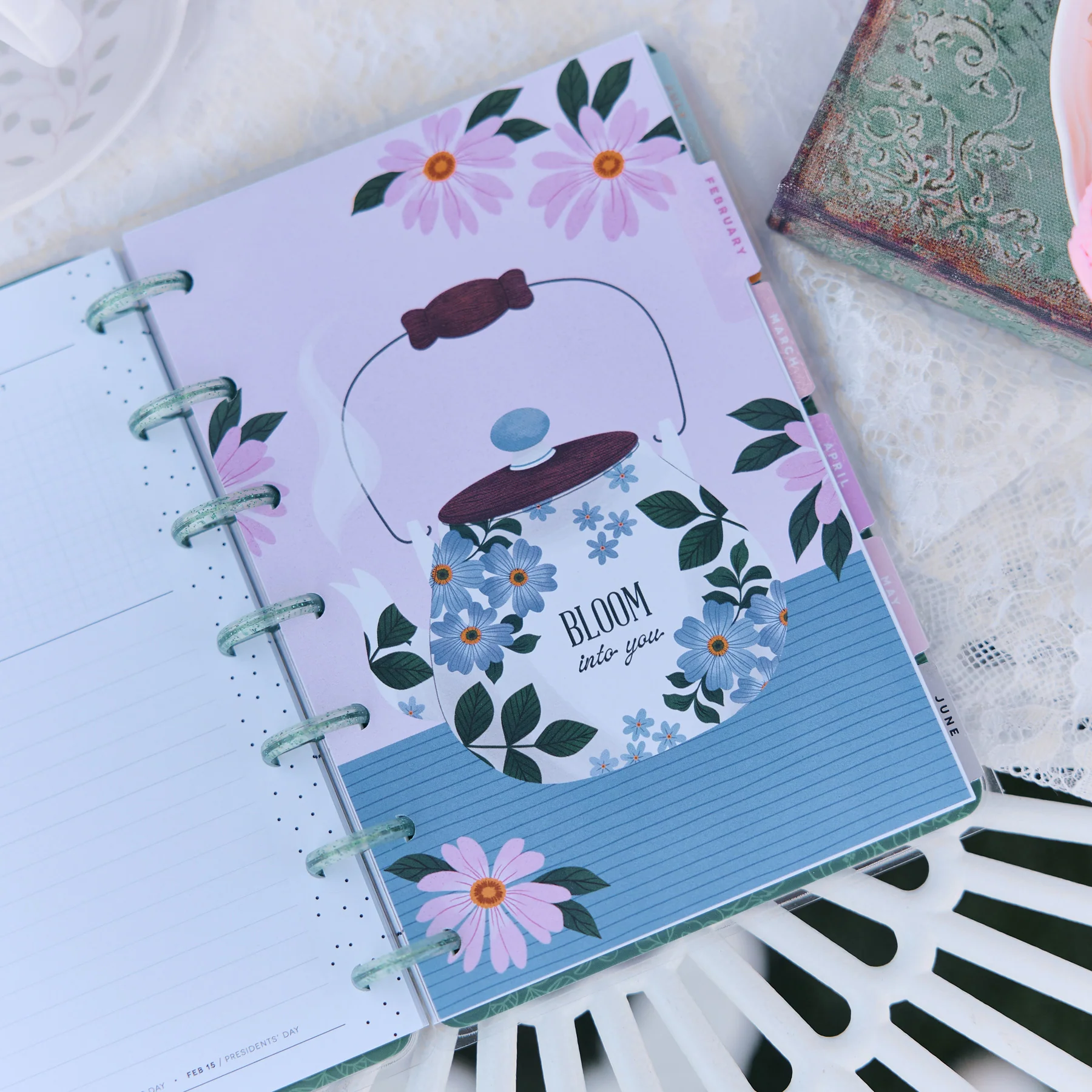 Happy Planner Mini 12 havi discbound tervező - Petal Press - 2. kép