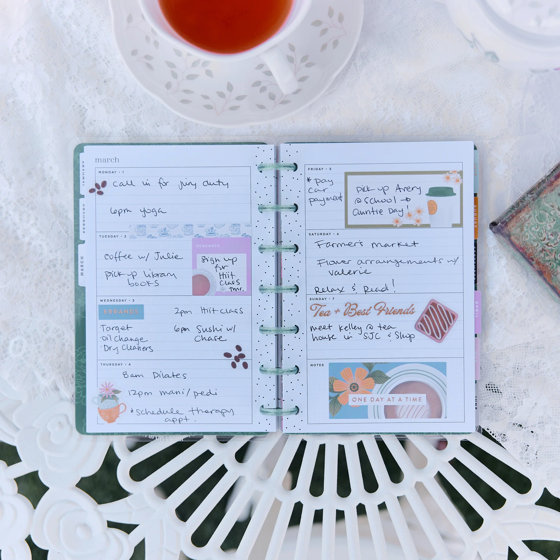 Happy Planner Mini 12 havi discbound tervező - Petal Press - 3. kép