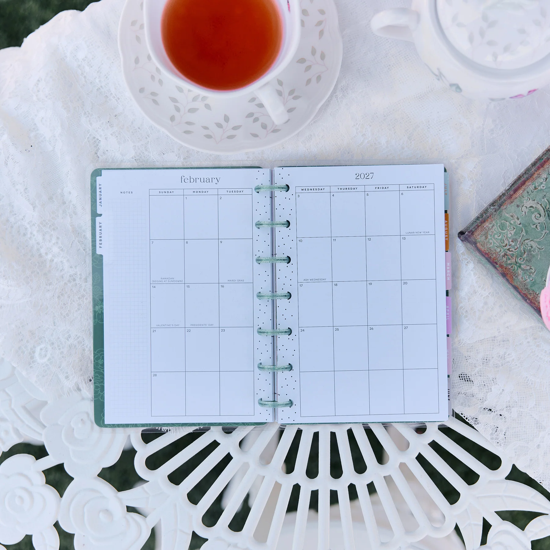 Happy Planner Mini 12 havi discbound tervező - Petal Press - 4. kép