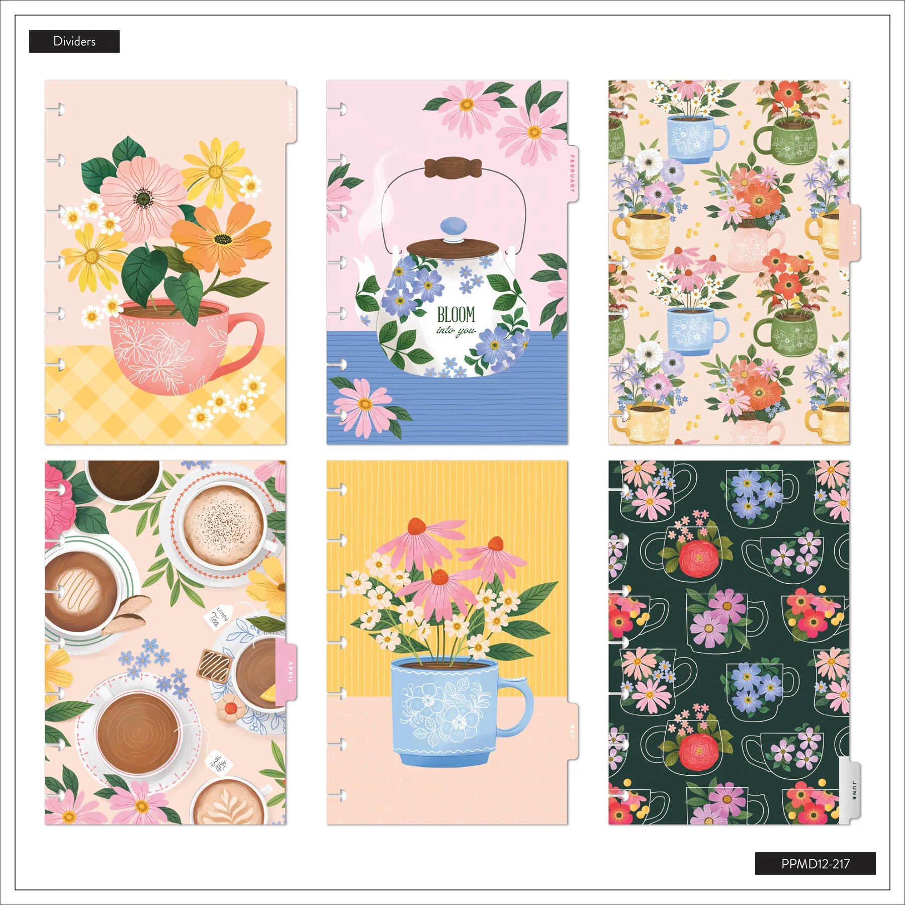 Happy Planner Mini 12 havi discbound tervező - Petal Press - 5. kép