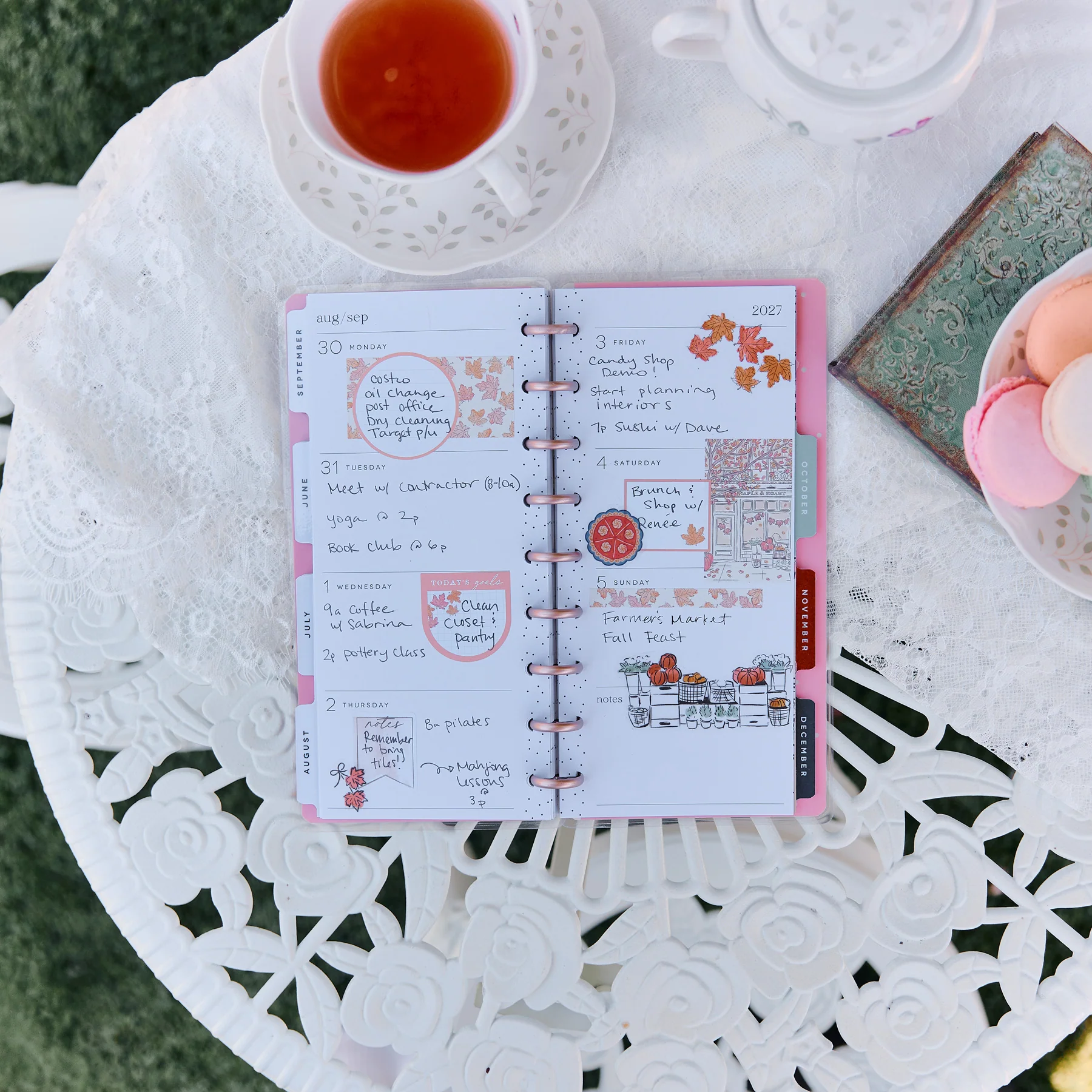 Happy Planner Skinny Classic 12 havi discbound tervező - Seasonal Sidewalks - 3. kép