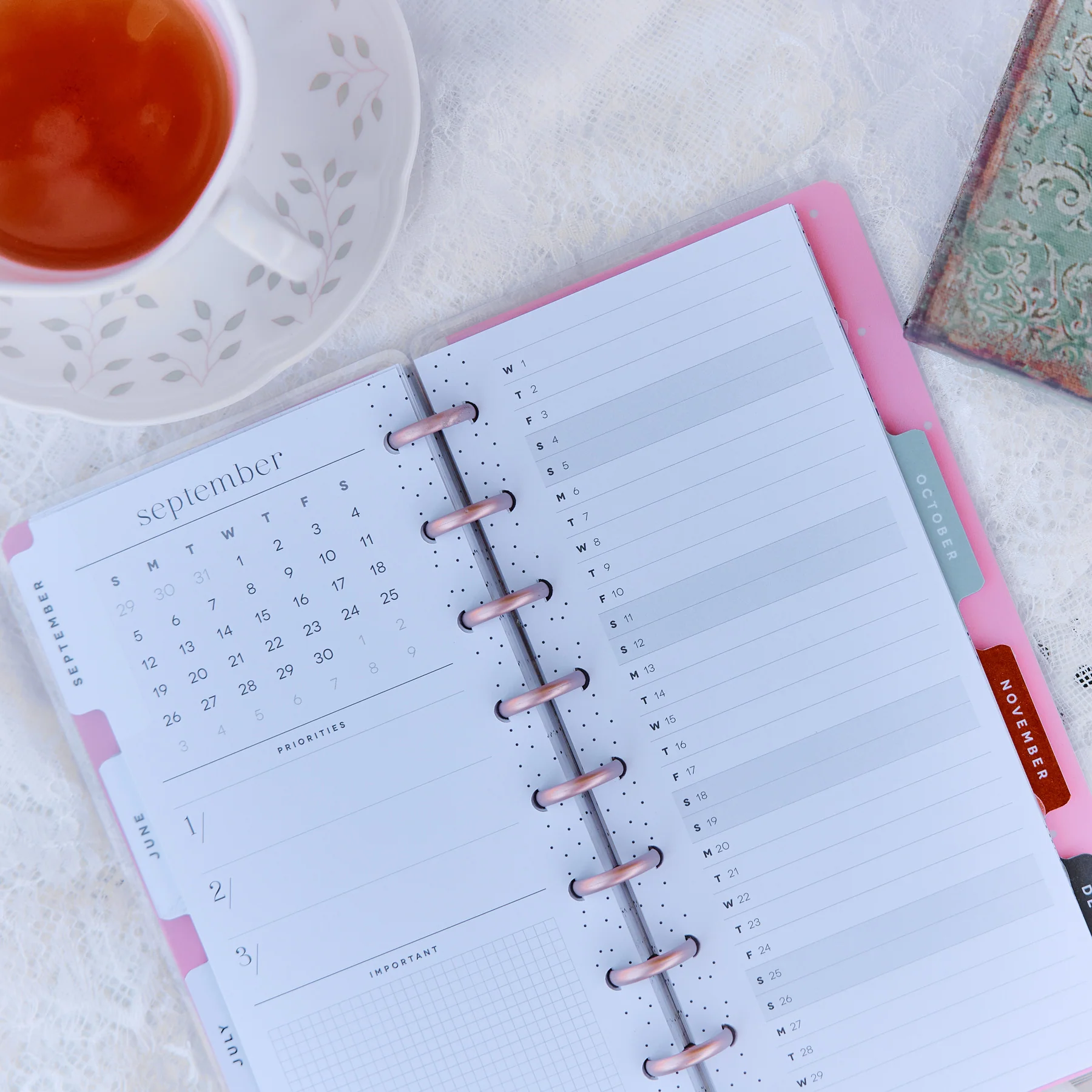 Happy Planner Skinny Classic 12 havi discbound tervező - Seasonal Sidewalks - 5. kép