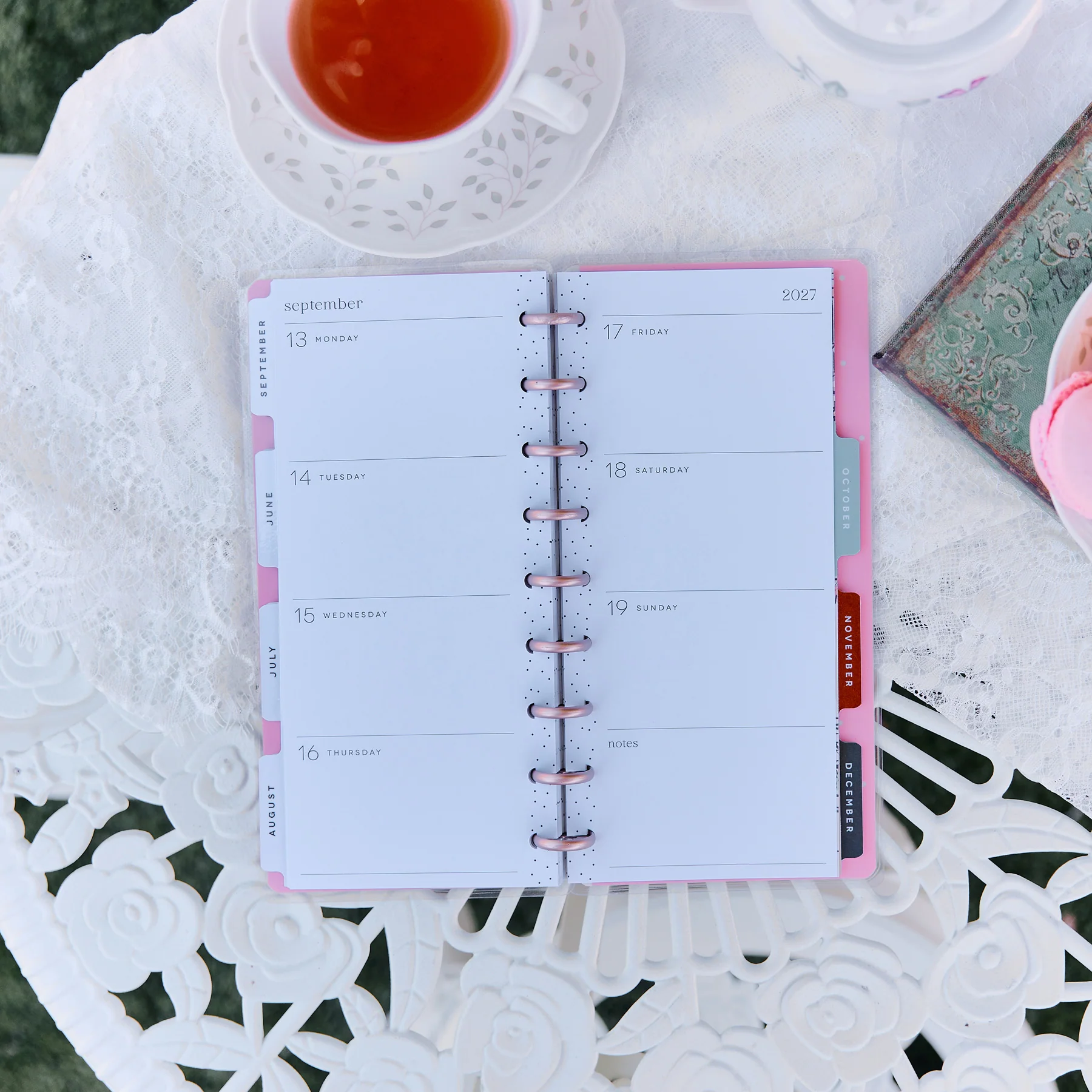 Happy Planner Skinny Classic 12 havi discbound tervező - Seasonal Sidewalks - 6. kép