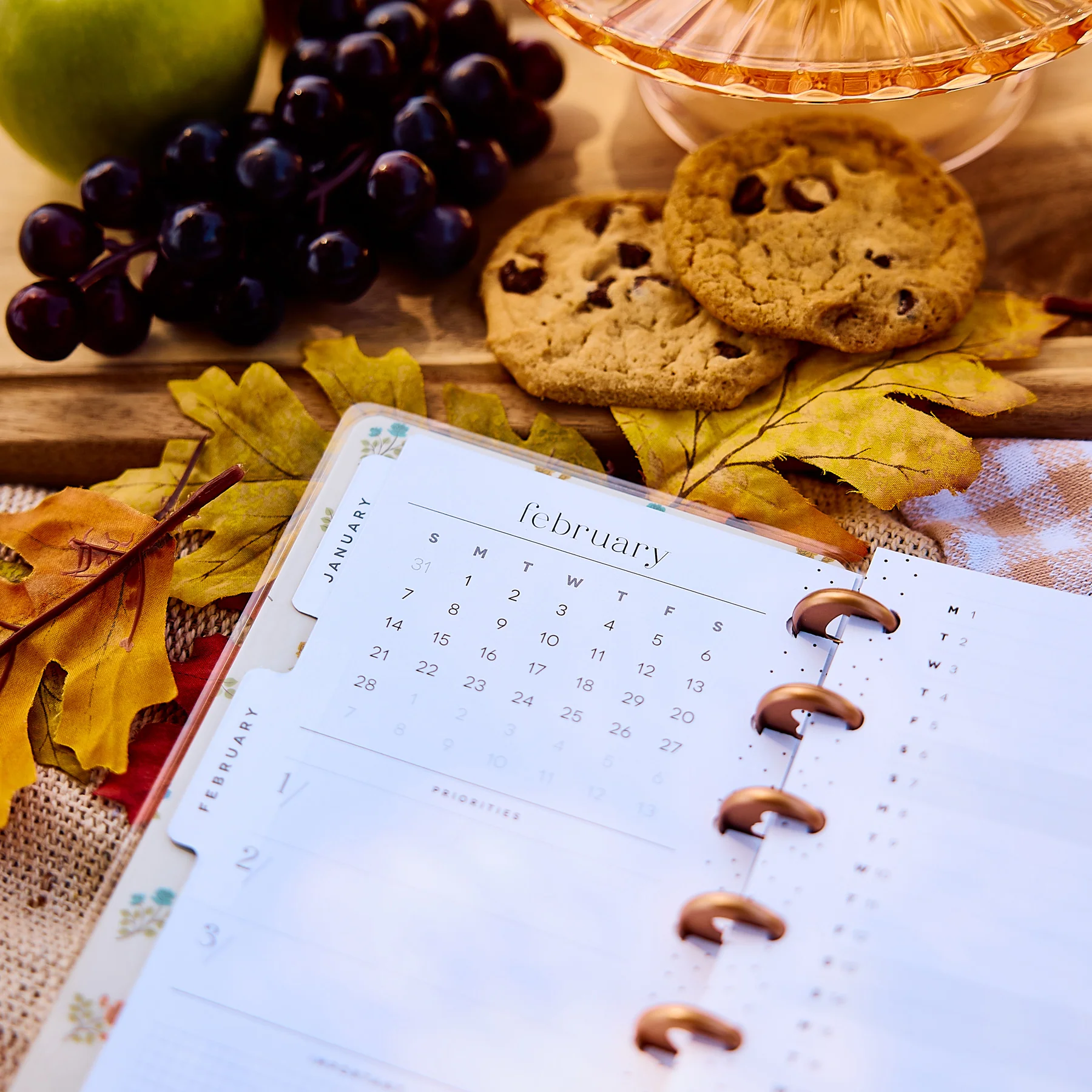 Happy Planner Skinny Classic 12 havi discbound tervező - Fall Picnic - 5. kép