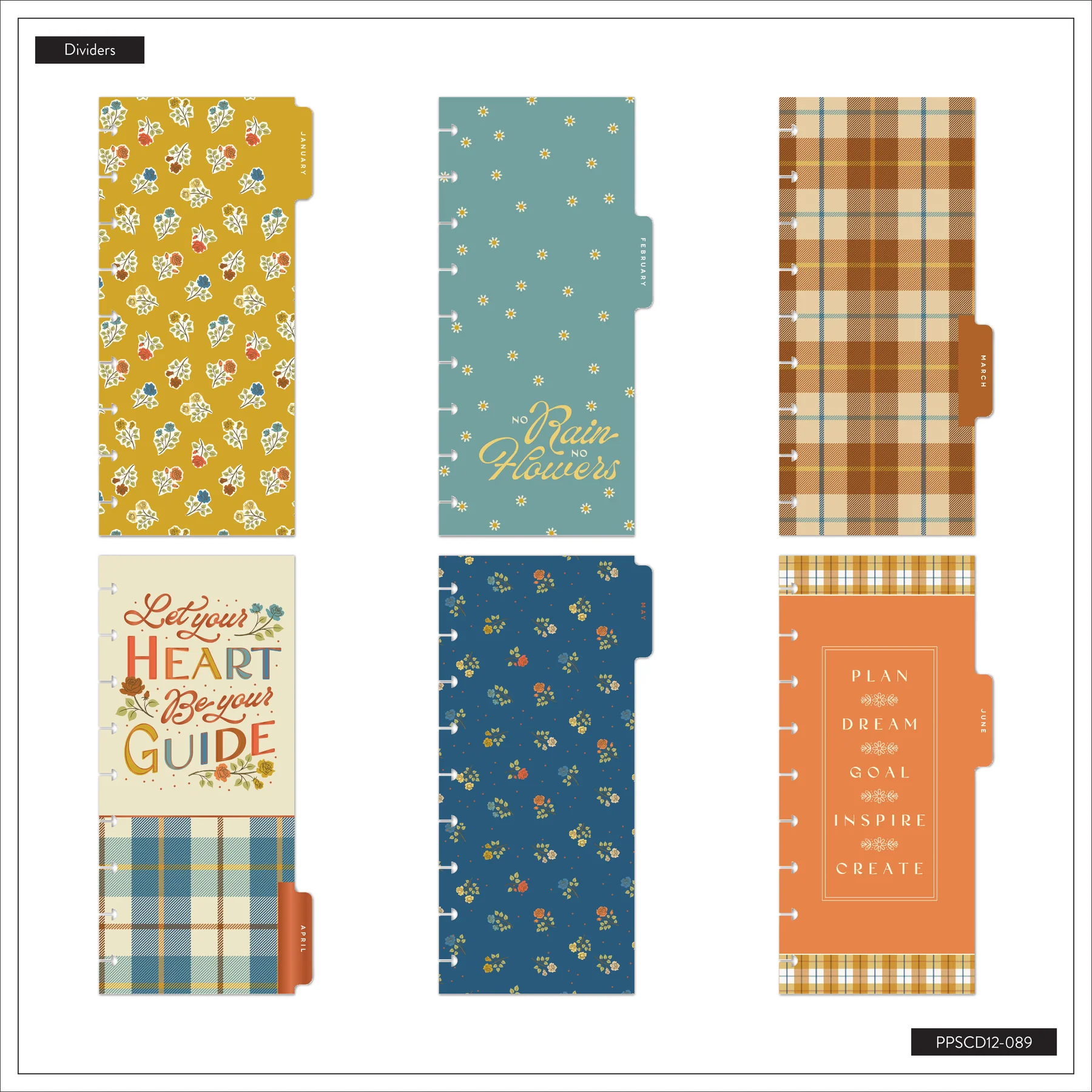 Happy Planner Skinny Classic 12 havi discbound tervező - Fall Picnic - 6. kép