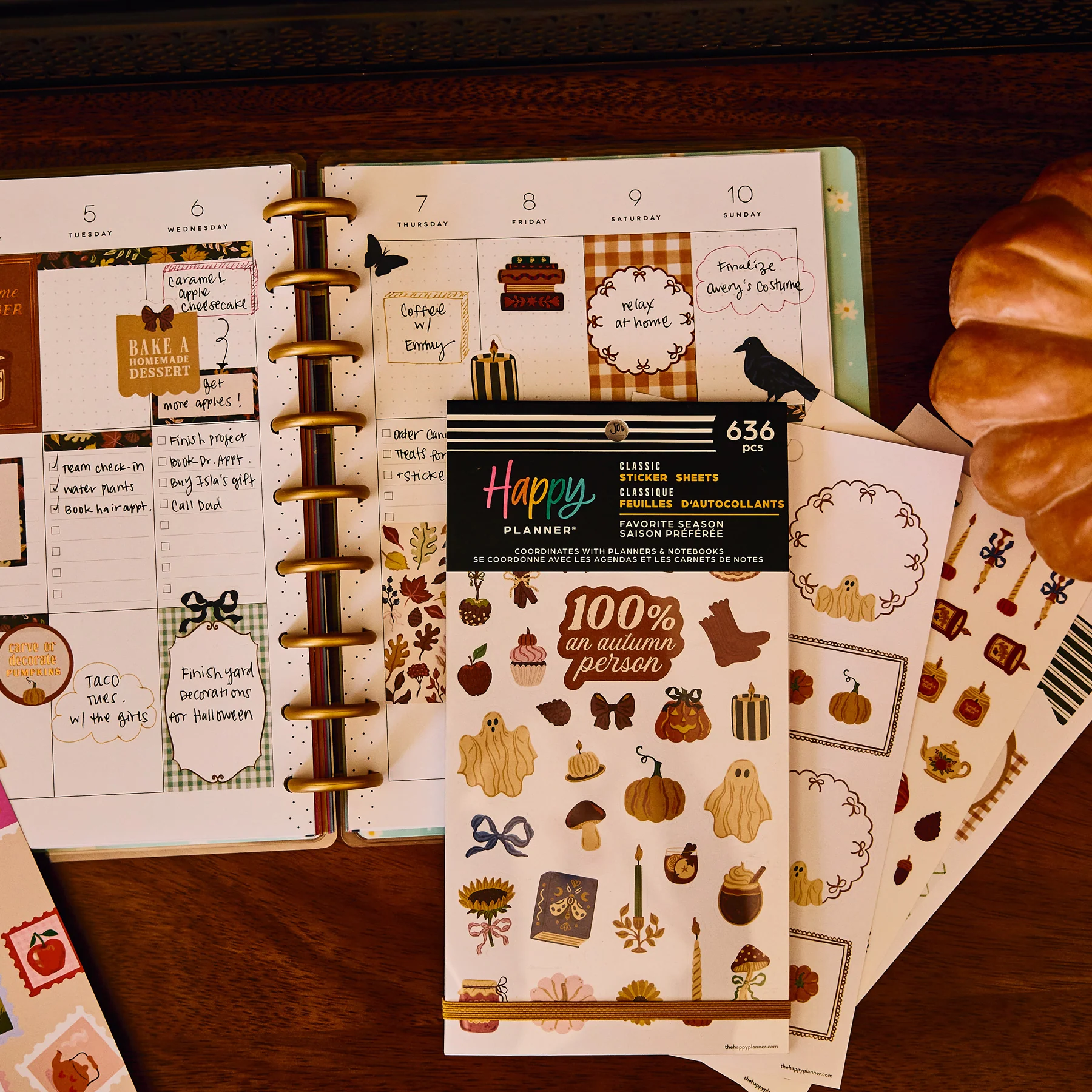 Happy Planner kiegészítő matricacsomag – Favorite Fall Season - 7. kép
