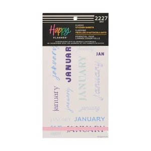Happy Planner kiegészítő matricacsomag – Essential Year