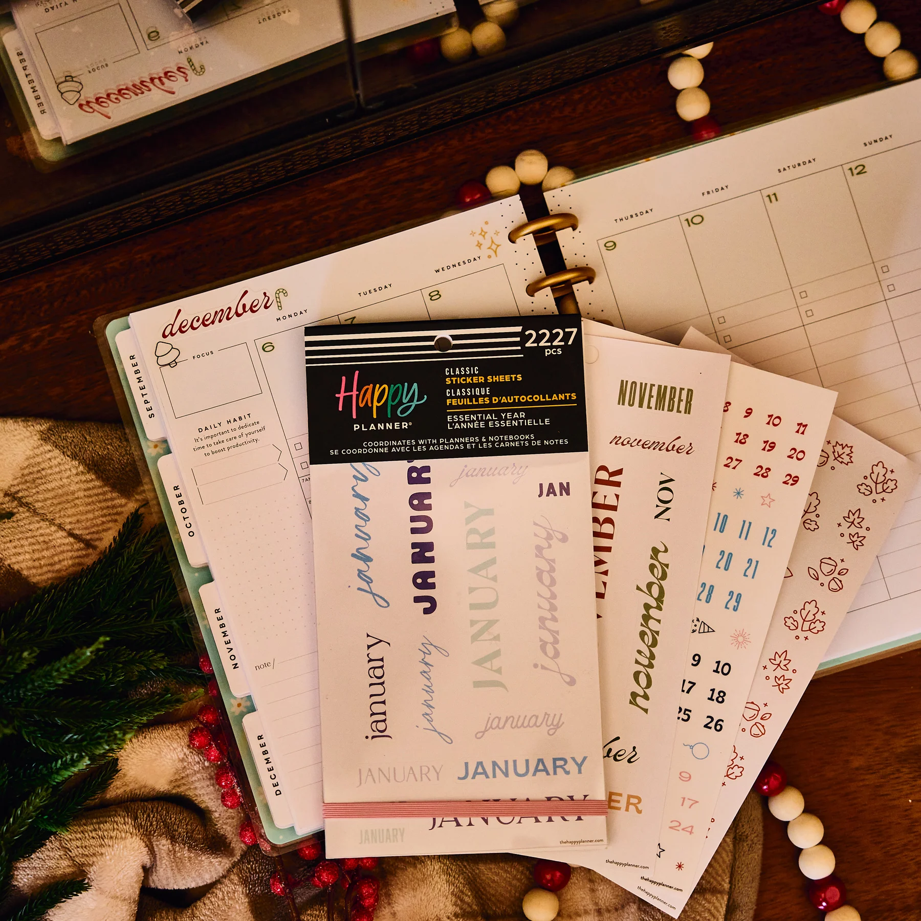 Happy Planner kiegészítő matricacsomag – Essential Year - 2. kép